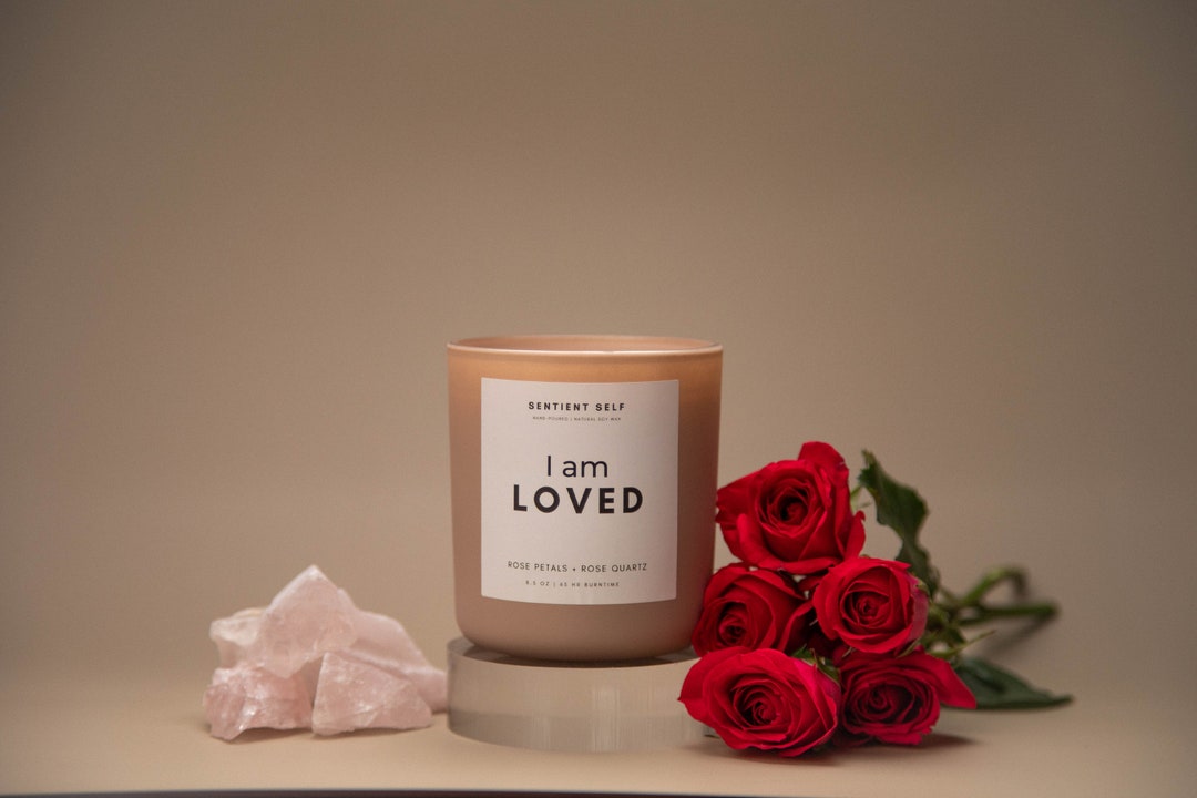 Crystal Infused Positive Affirmation Candle - Etsy