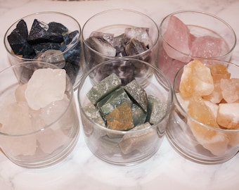 Raw Amethyst, Citrine, Rose Quartz Stone: Metaphysical Crystal Piece