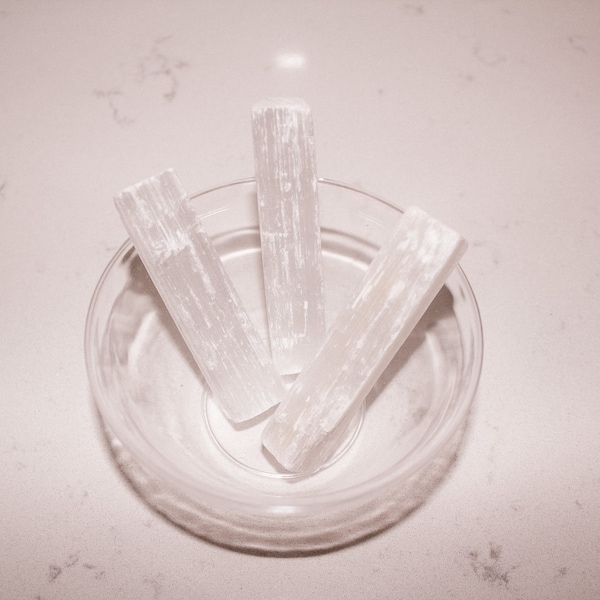 Selenite Stick | Healing Selenite Wand | Negative Energy Cleaning Selenite | Crystal Charging Selenite | Selenite Wand