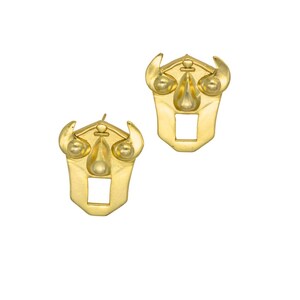 Jawdropper Statement Gesicht Ohrstecker, mutiger abstrakter Ausdruck Ohrstecker, wunderlicher moderner künstlerischer Gesprächs-Starterschmuck