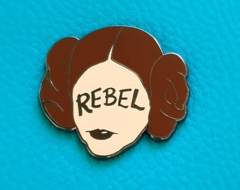 Princess Leia Galactic Rebel Enamel Pin Badge, feminism pin