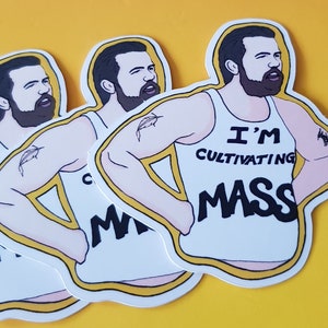 Always Sunny Mac Vinyl Stickers, Cultivating Mass Laptop Decals, Waterproof Vinyl Stickers