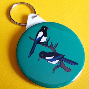 Two for Joy Magpie Keyring gift, mothers day present