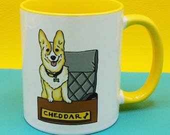 Mug Brooklyn Nine Nine Cheddar, Mugs Chien Corgi