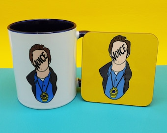 Brooklyn Nine Nine Mug & Coaster Set: Jake Peralta 'Noice' Gift