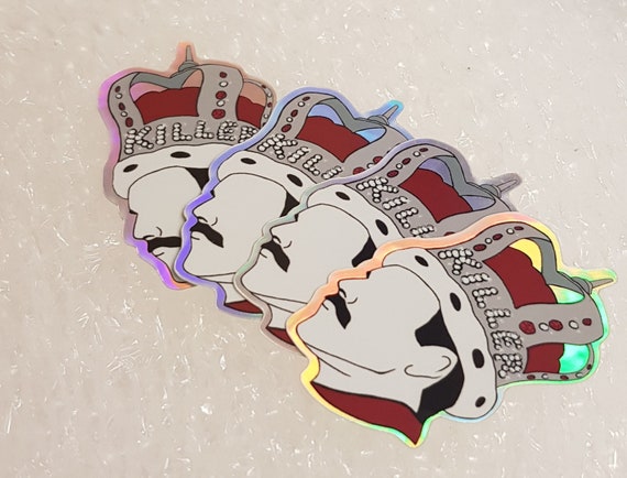 Freddie Mercury 'Killer Queen' Hologram Sticker - 6.5cm Waterproof Vinyl