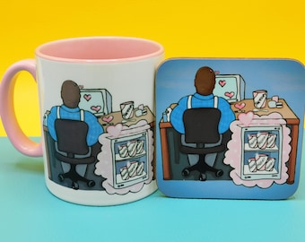 Juego de taza y posavasos Brooklyn Nine Nine: Terry Jeffords Dairy Daydreams