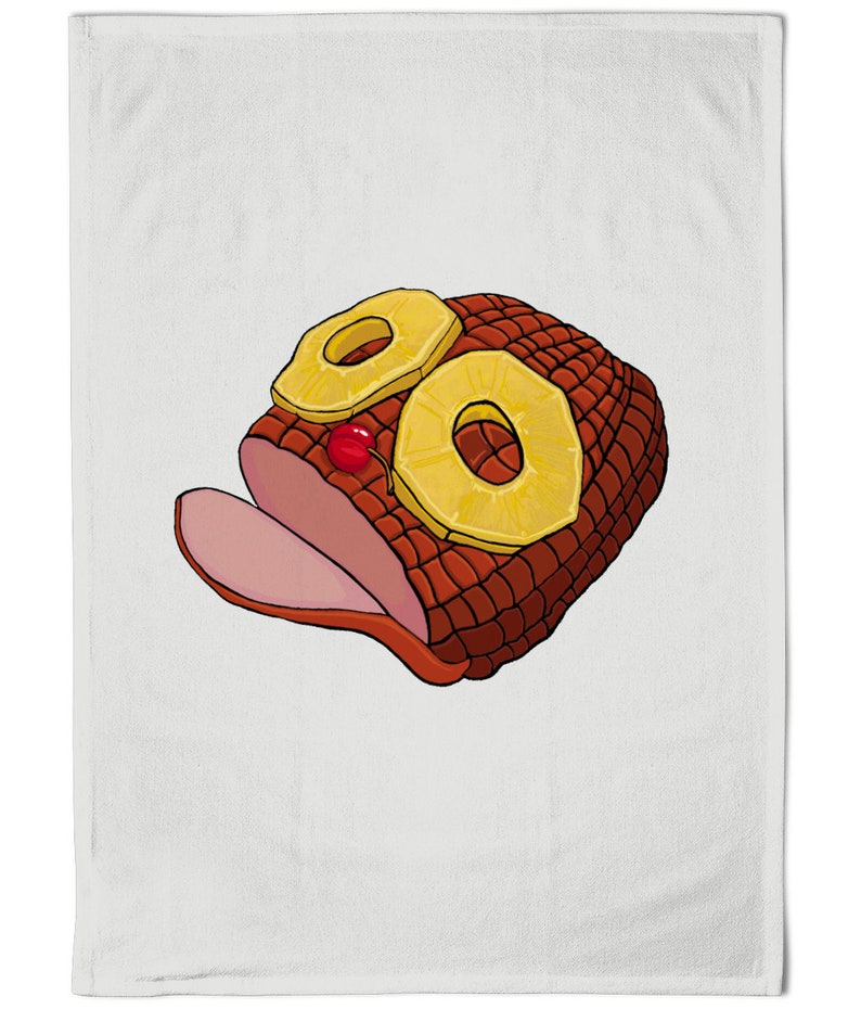 Always Sunny Rum Ham Organic Cotton Tea Towel Etsy