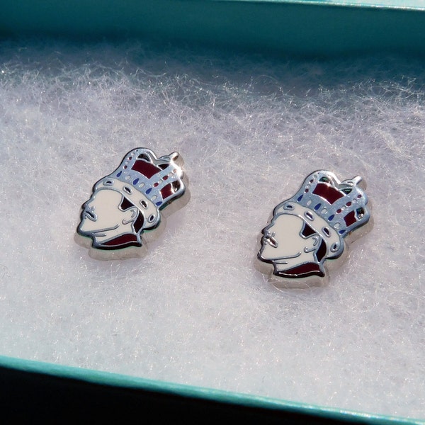 Freddie Mercury Killer Queen Earrings, small detailed stud earrings