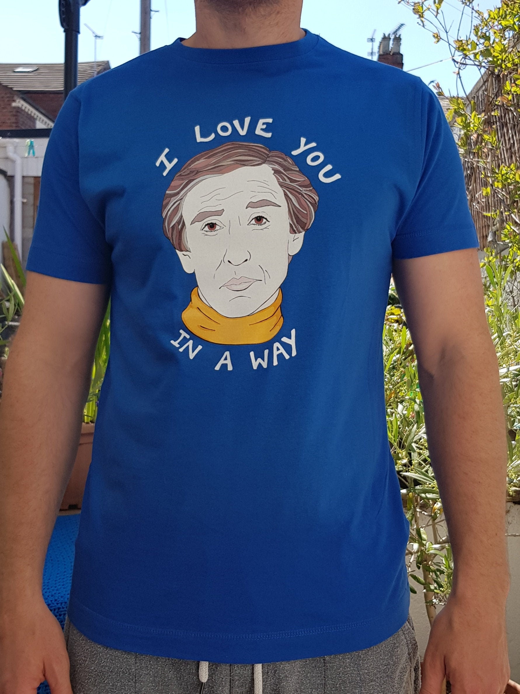 Image of Alan Partridge I Love You Mens 100% Cotton T-Shirt