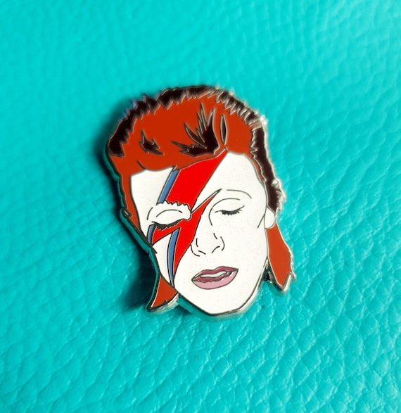 David Bowie Ziggy Stardust Enamel Pin Badge