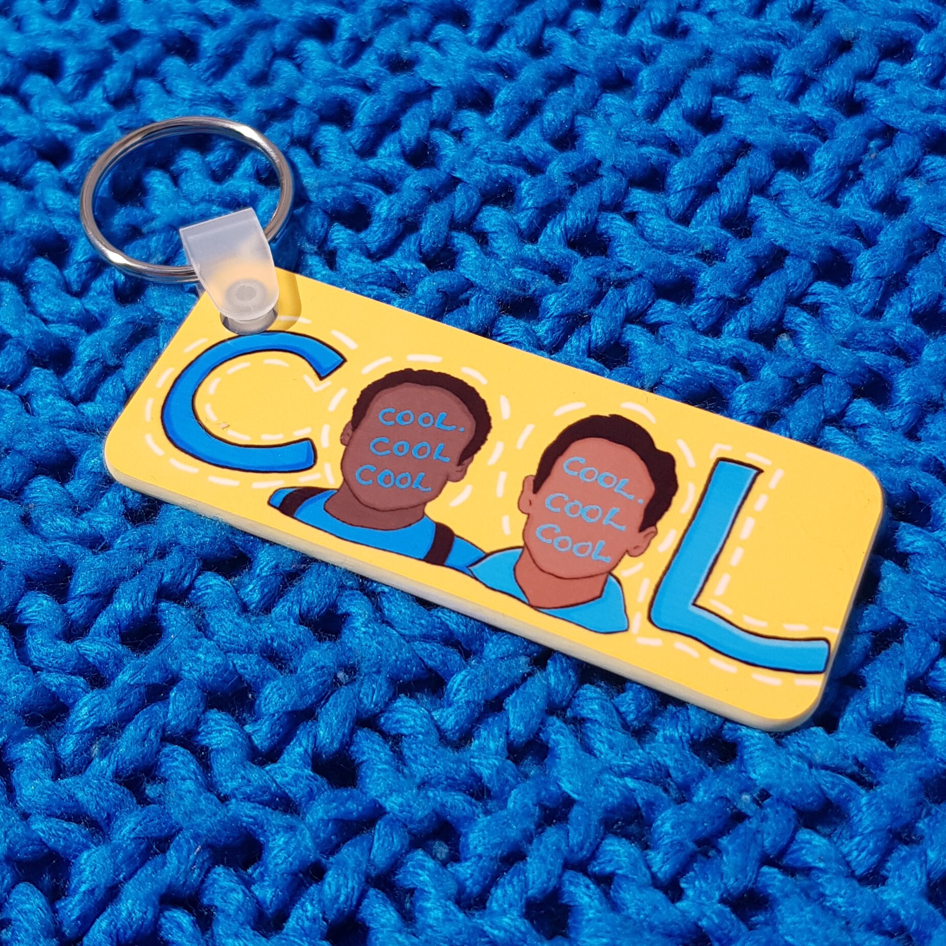 Community Troy And Abed Keyring Cool Cool Cool Cool Keychain Etsy