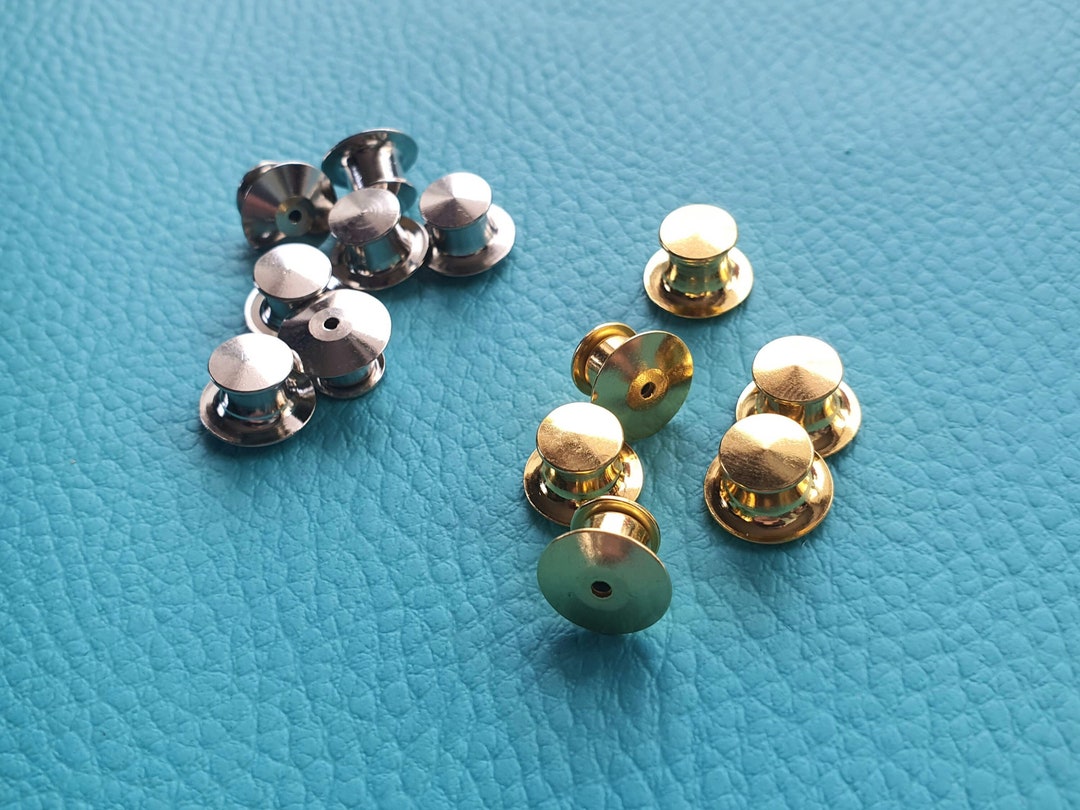 Locking Pin Badge Backs Enamel Pin Lapel Pin Metal Back With Etsy