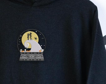 Jack Skellington Snowglobe Embroidered Hoodie