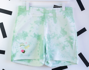 Tiana Embroidered Tie Dye Shorts