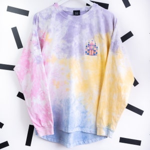 It's A Small World Embroidered Tie Dye Jersey