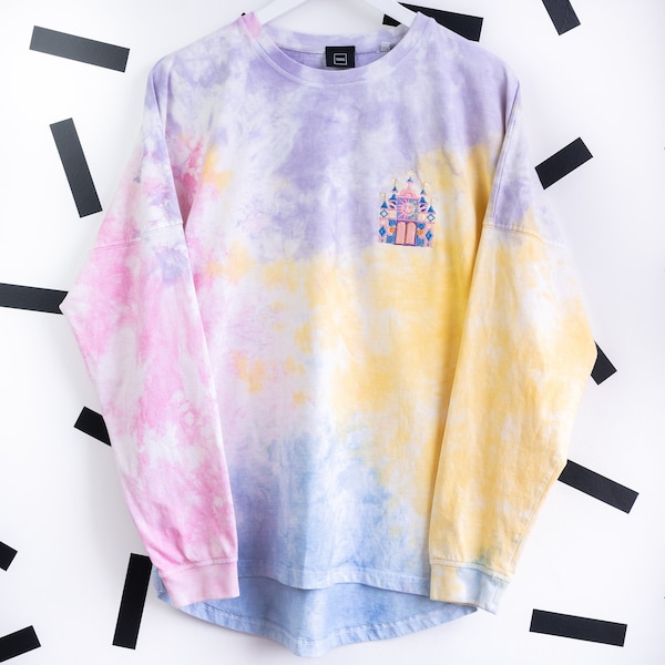 It's A Small World Embroidered Tie Dye Jersey