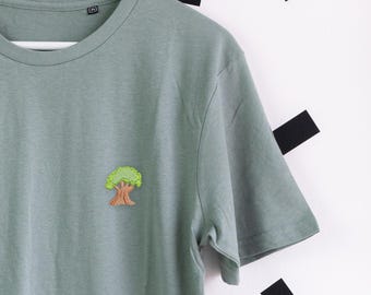 Camiseta bordada del Reino Animal