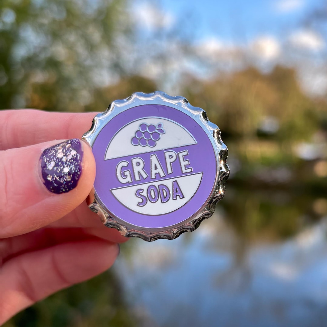 Grape Soda Enamel Pin - Etsy