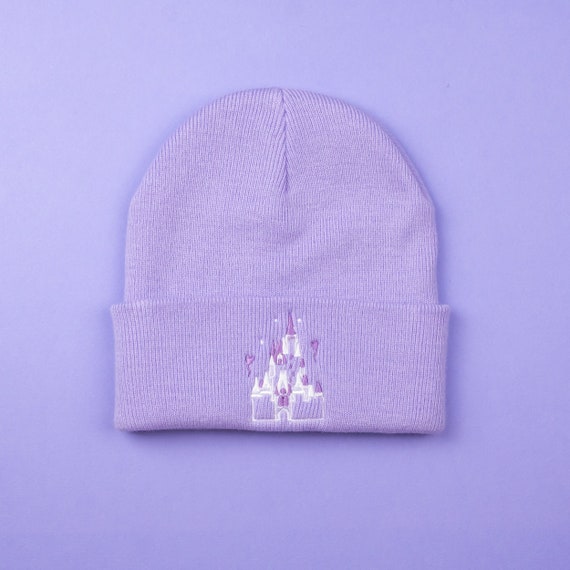 Disney Lavender Beanie with Leather Patch Fuzzy Beanie Leather Patch main image 4