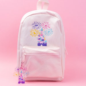 Disneyland Paris Castle Pink Mini Backpack