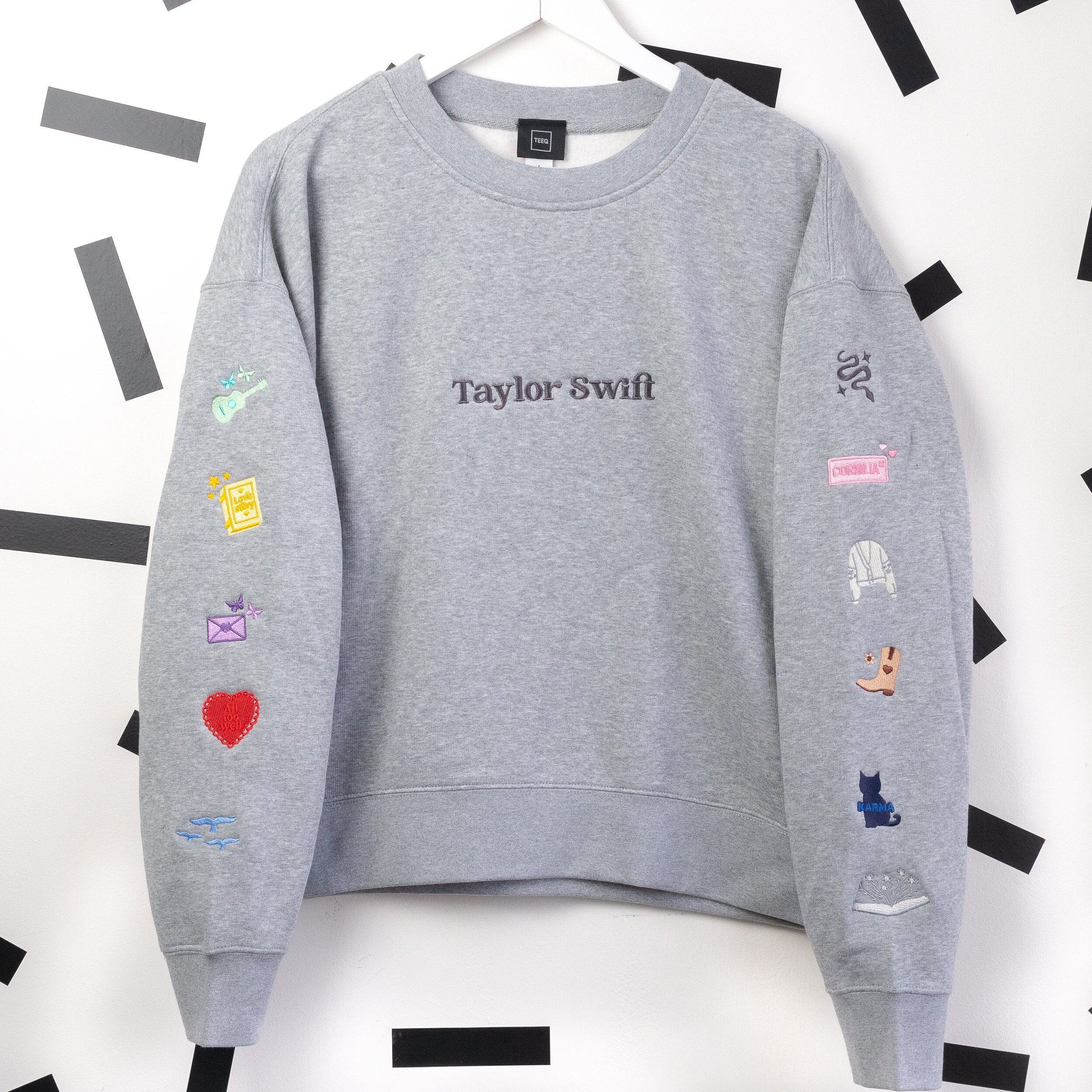 Taylorswift Sweatshirt Embroidered Etsy Australia