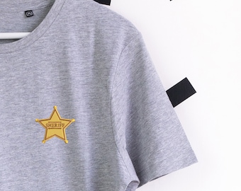 Sheriff Woody Embroidered T-Shirt - Grey