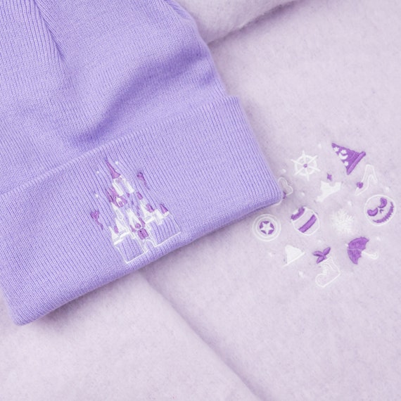 Walt Disney World Embroidered Lavender Beanie - Etsy display picture 2