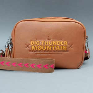 Big Thunder Mountain Embroidered Cross Body Bag