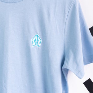 Space Ranger Embroidered T-Shirt - Light Blue