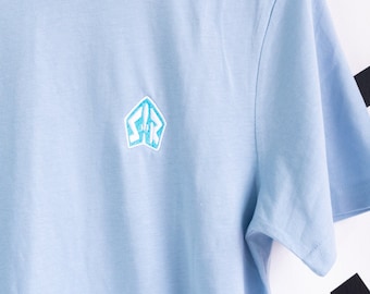 Geborduurd Space Ranger-T-shirt - lichtblauw