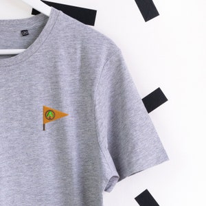 Wilderness Explorer Embroidered T-Shirt - Grey