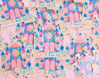 It's A Small World Sparkly Vinyl Stickers