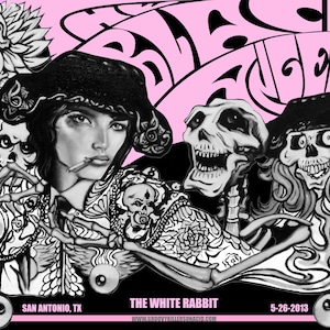 Black Angels concert poster, San Antonio, mint condition