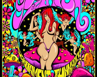 George Clinton concert poster, New York, 2013