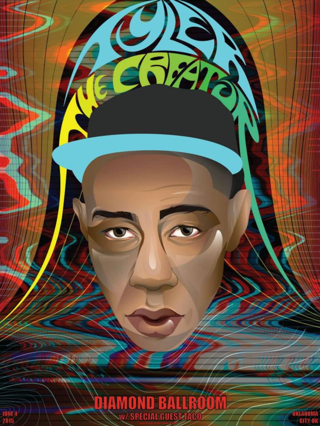 Tyler the Creator Concert Poster 18 X 24 Inches Mint Etsy