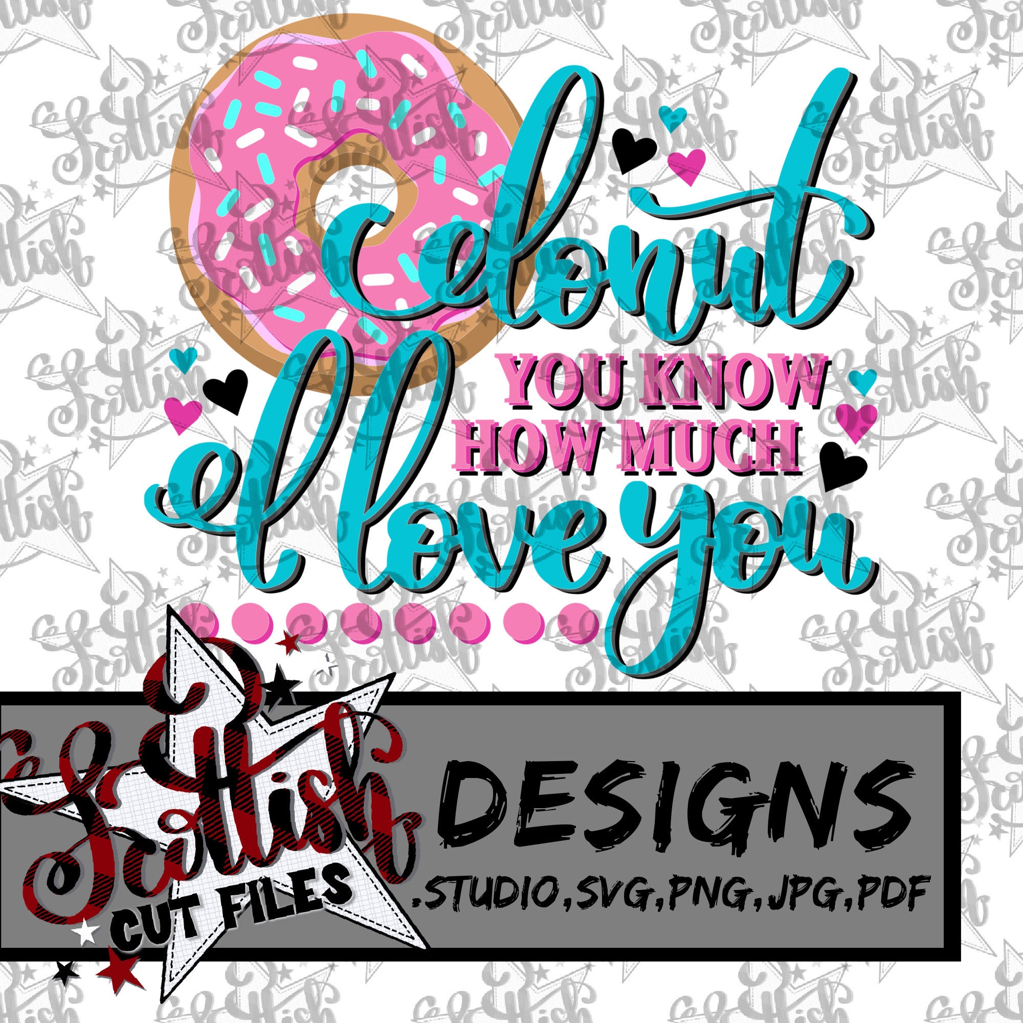 Donut you know I Love YouDonutsHand drawntee shirtKids | Etsy
