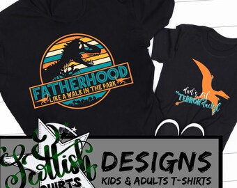 Dad Jurassic Tee - Etsy