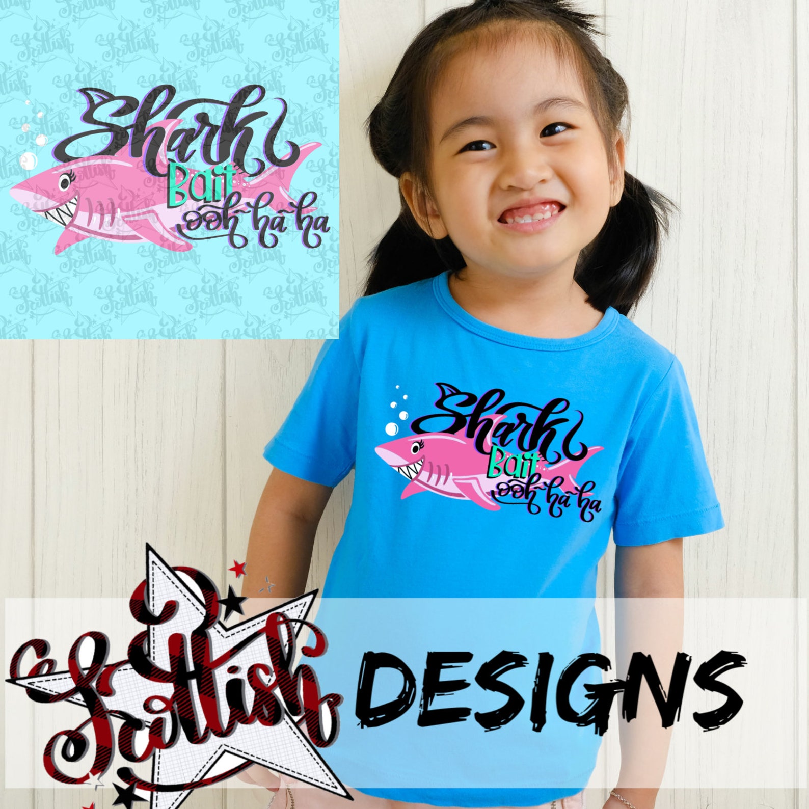 Sharktshirtshark Bait Girl Shark Shirtsurfer Shirtswim Etsy