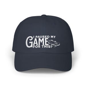 Gamer Dad Cap, Funny Retro Gaming Hat, Sarcastic Video Game Baseball Cap, Gaming Enthusiast Gift, Reluctance to Step Away from Consoles Cap