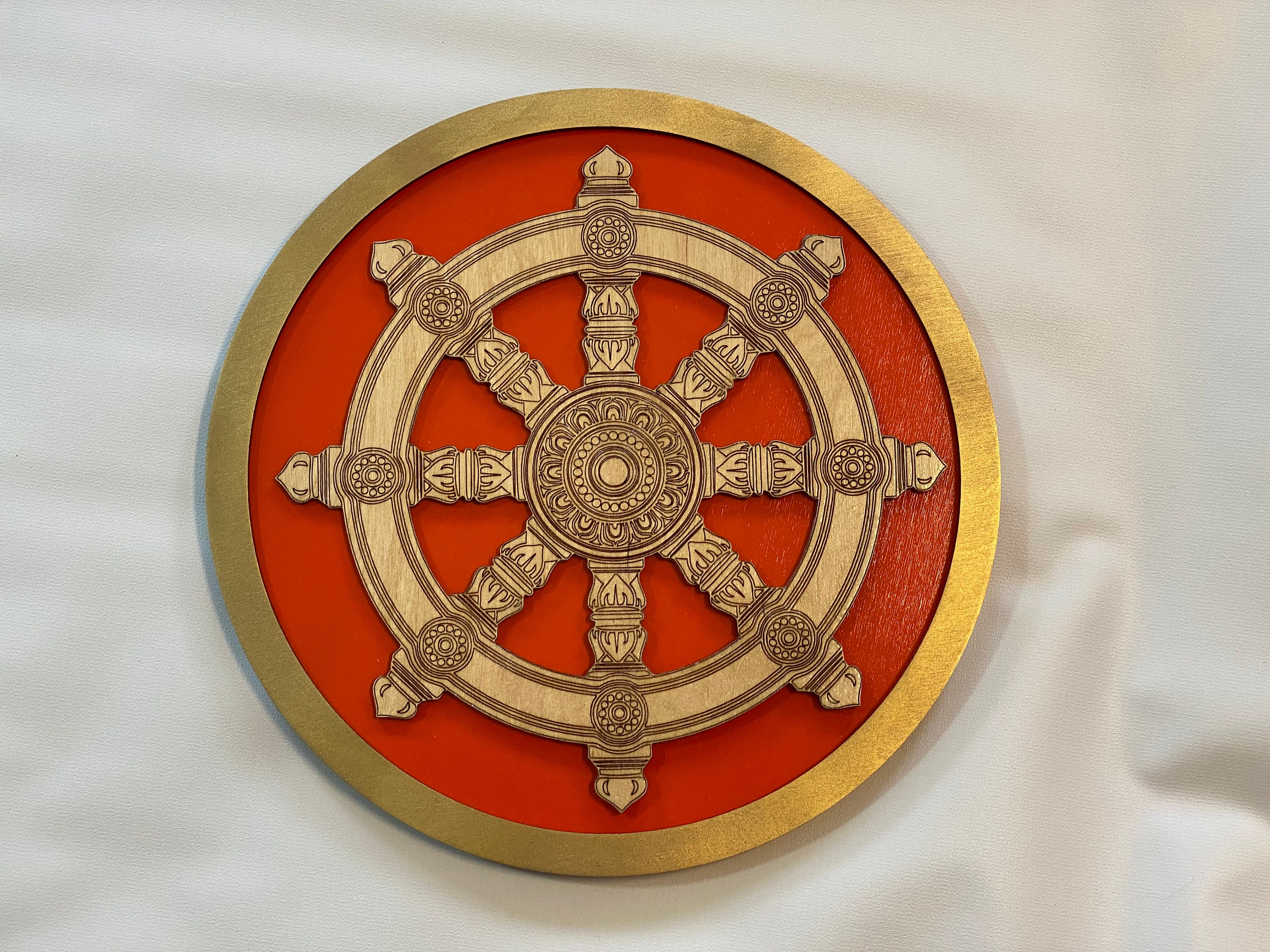 Dharma Chakra Dharmachakra Wheel of Law Etsy