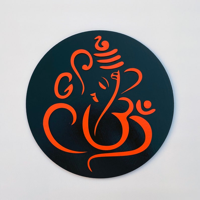 Lord Ganesha Wall Art Etsy