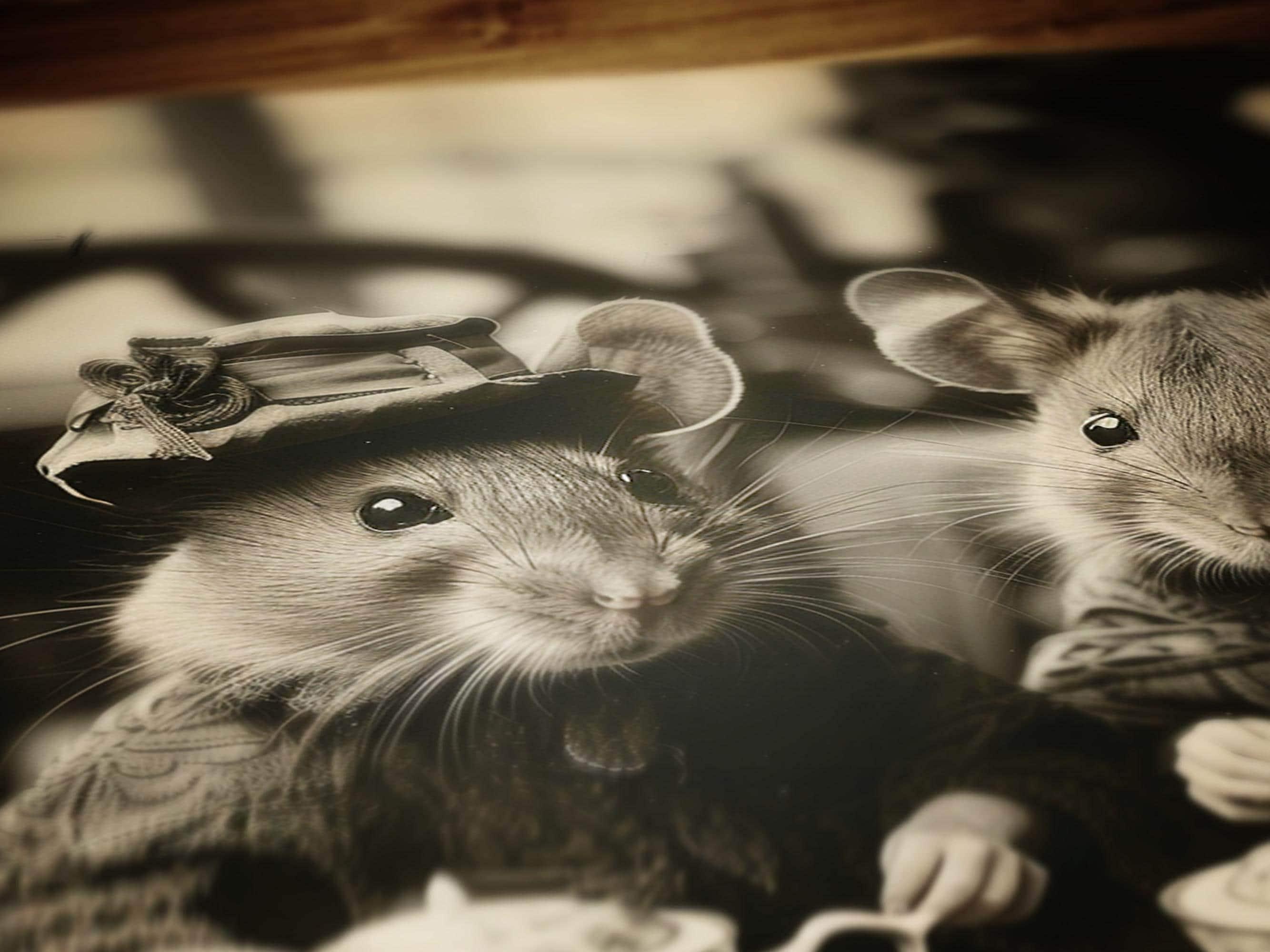 Victorian Rats Victorian Rats Tea Party, Vintage Whimsigoth Decor Poster, Cute Gothic ...