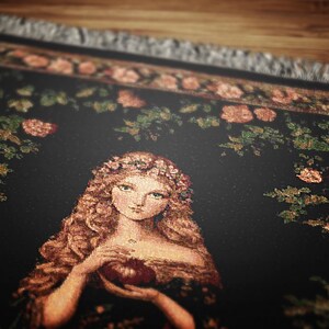 witchcore room decor, ancient goddess gift, greek deity decor, altar cloth, goddess art, greek mythology, ancient greek, medieval tapestry, gothic tapestry, large wall tapestry, gothic wedding, whimsigoth decor, throw blanket couch