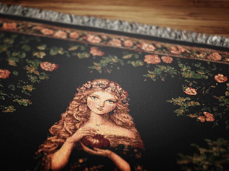 witchcore room decor, ancient goddess gift, greek deity decor, altar cloth, goddess art, greek mythology, ancient greek, medieval tapestry, gothic tapestry, large wall tapestry, gothic wedding, whimsigoth decor, throw blanket couch