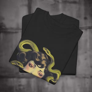 dark cottagecore, goblincore shirt, medusa tshirt, medusa shirt, medieval shirt, goth aesthetic, medusa tee, grunge clothing, greek goddess tee, ancient goddess gift, greek mythology, ancient greek, harajuku shirt