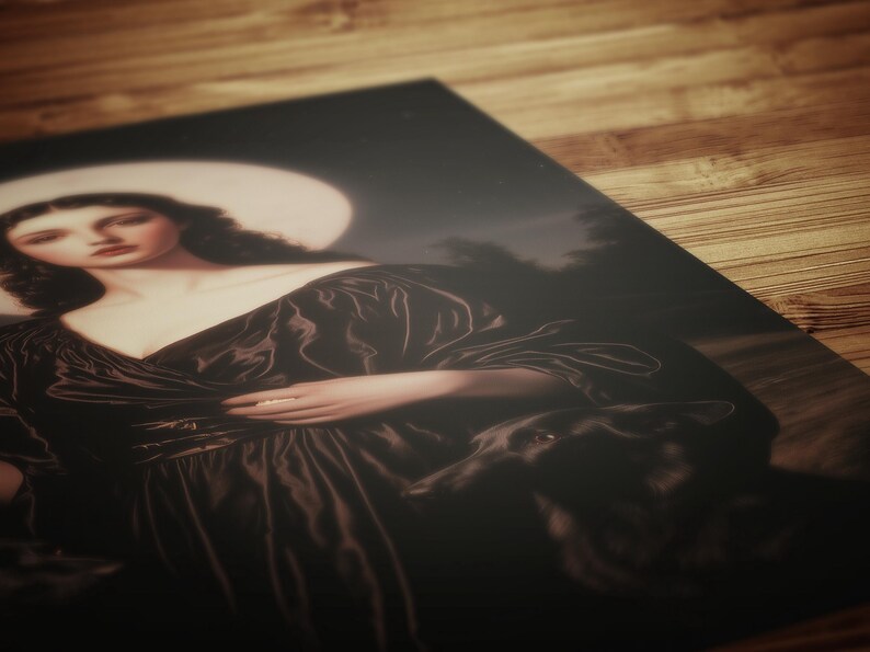 dark academia decor, greek goddess poster, greek mythology, dark romance, booknook decor, whimsigoth decor, ancient greek, divine feminine, hekate poster, hecate wall art, witch painting, dark aesthetic print, goddess wall decor