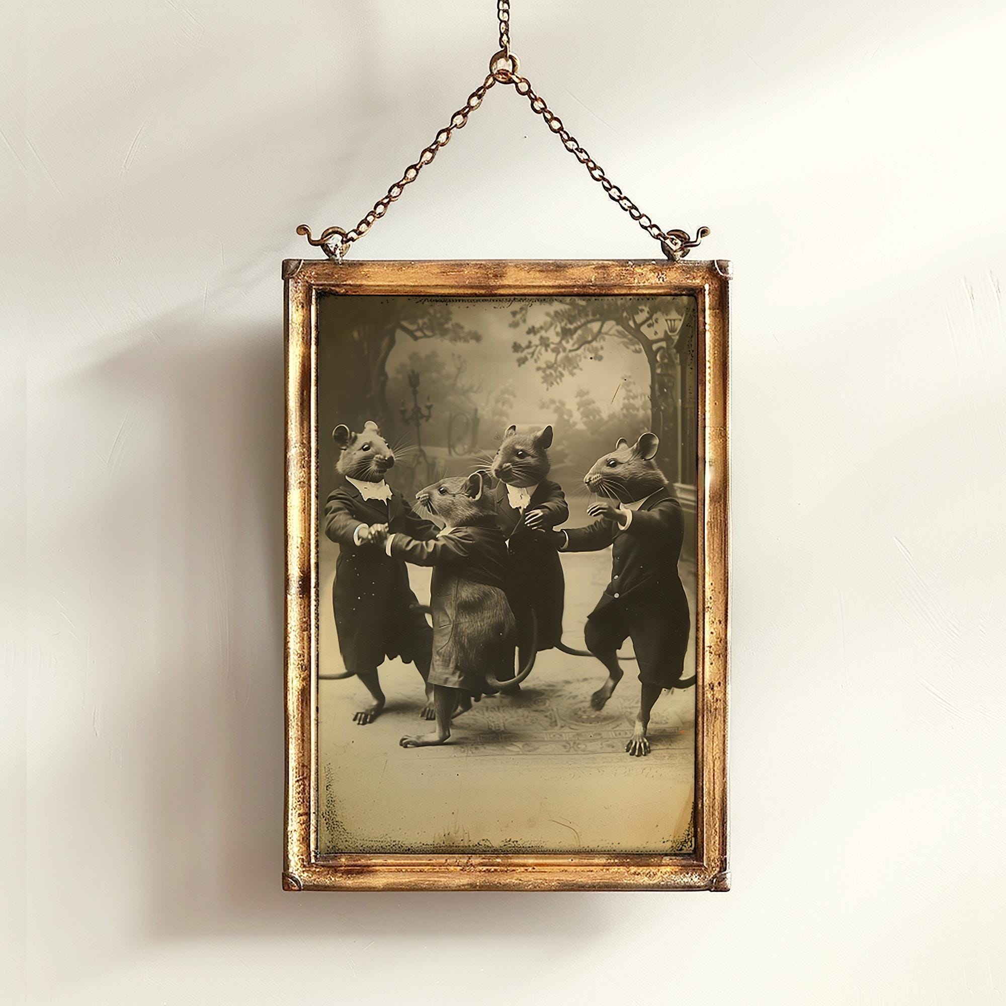 Victorian Rats The Dance of Rats, Vintage Victorian Photograph, Wall Decor Art Print ...