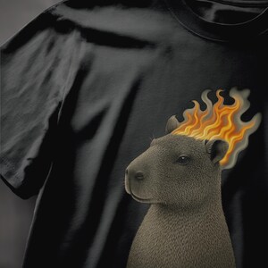 unhinged tshirt, weirdcore, capybara shirt, weird shirt, shirts that go hard, everything is fine, silly shirt, top selling t shirts, capybara meme shirt, weird stuff, best selling tshirts, 90s shirt, cool stuff
