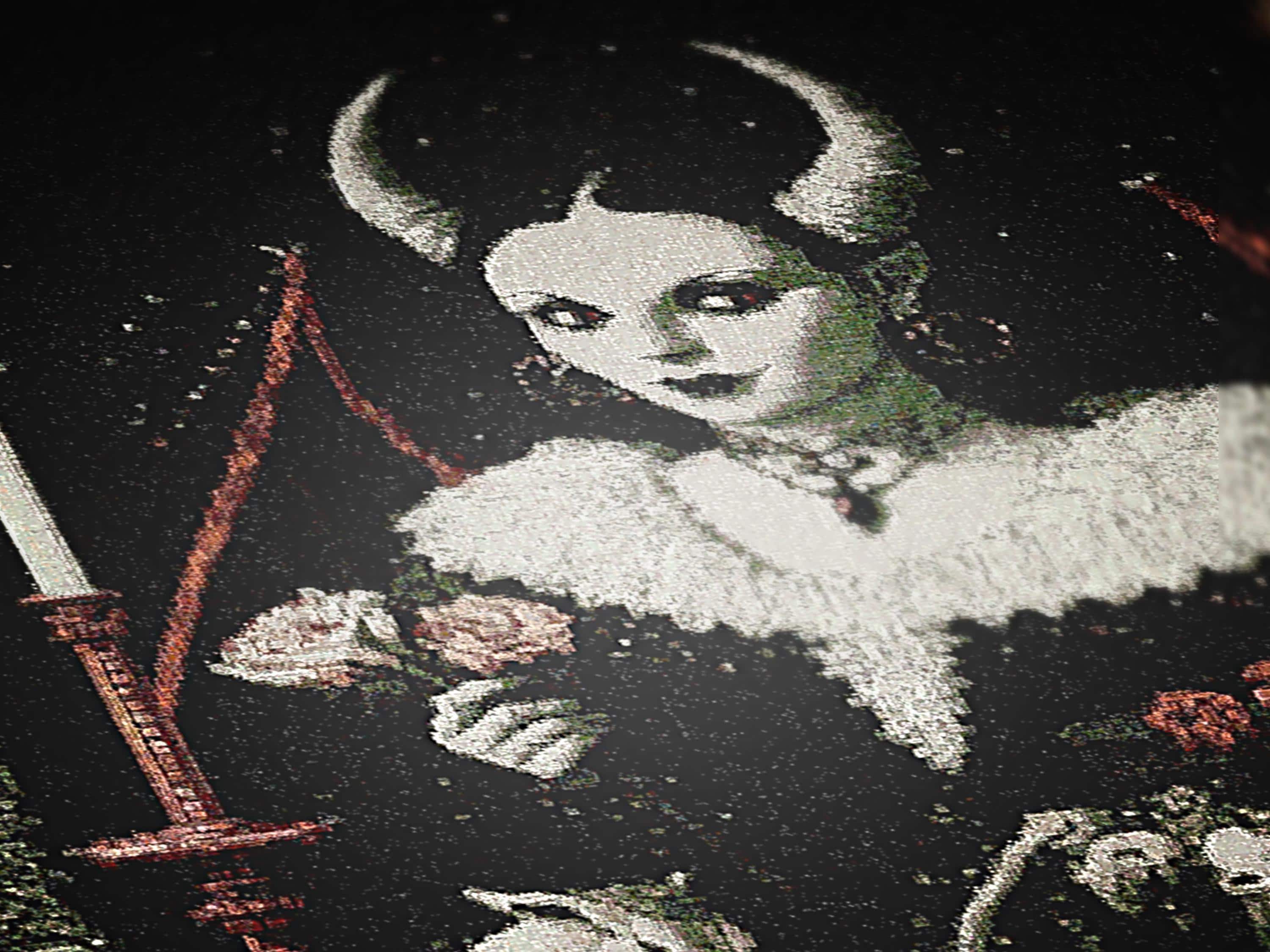 Lilith, Gothic Devil Demon Woven Blanket, Dark Romance Witchcore